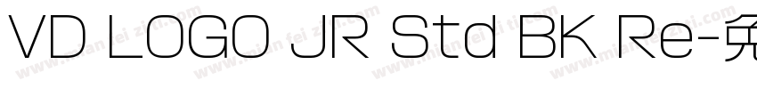 VD LOGO JR Std BK Re字体转换